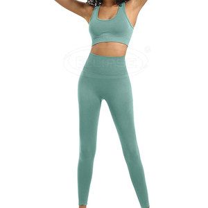 Ensemble de yoga et de sport grande taille uni pour femme, prix de gros abordable, vêtements de sport les plus vendus - Product Image 2