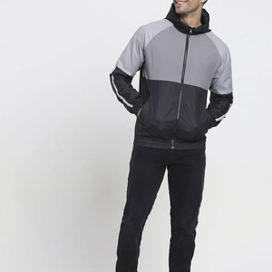 Custom Logo Reflective Print Running <b>Jacket</b> Men's <b>waterproof</b> Shell Hooded <b>Jacket</b> Coat Nylon Windbreaker Zip <b>Jacket</b> for Men - Product Image 1