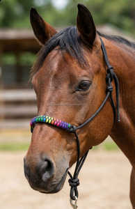 Cabestro para Caballo Rub International de Alta Calidad, Modelo 7860H, Cuero Súper Suave, Tamaño y Color Personalizables, Diseño Elegante con Bordado - Product Image 3