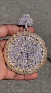 จี้ห้อยคอ CONCEPTION Rapper Iced คุณภาพสูง เงินแท้ 925 ประดับเพชรโมอิสซาไนต์ VVS ทรงบริลเลียนท์คัท สไตล์ฮิปฮอป สำหรับทั้งชายและหญิง ได้รับการรับรองจาก GRA - Product Image 4