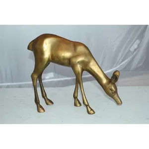 Sculpture en fer artisanale de designer, art décoratif pour la décoration intérieure moderne, sculpture en métal plaqué or moderne de qualité supérieure - Product Image 2