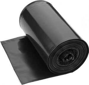 Bolsas de basura de plástico resistentes de PE negro de grado industrial para uso doméstico Manejo de superficie de impresión de huecograbado - Product Image 2