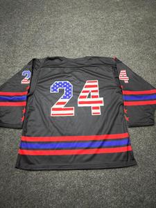 Maillots de hockey sur glace en maille 100 % polyester de 280 grammes, personnalisables par sublimation, pour équipes américaines, vente en gros, anti-bactériens - Product Image 3