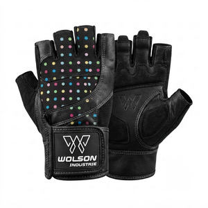 Gants d'entraînement respirants à lacets pour CrossFit et musculation, demi-doigts, antidérapants, protection de la paume pour la gym et le fitness - Product Image 1