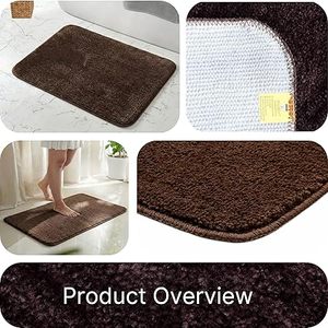 Tapis de bain personnalisé extra épais, antidérapant, absorbant, super confortable, tapis de salle de bain luxueux, doux et moelleux, petit tapis pour salle de bain et douche - Product Image 5