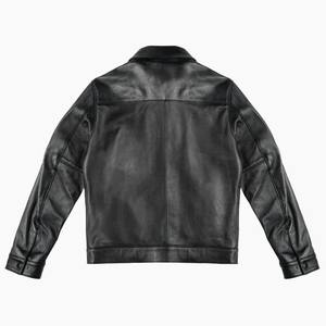 แจ็คเก็ตหนังแท้สไตล์วาร์ซิตี้คลาสสิก ลุคคนขับมอเตอร์ไซค์ แจ็คเก็ตหนังแท้สไตล์วาร์ซิตี้แฟชั่นสำหรับฤดูหนาว - Product Image 6