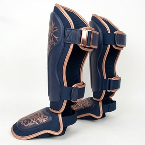 Protège-tibias Muay Thai MMA Arts Martiaux – Équipement d'entraînement et de combat – Protection optimale en cuir véritable – Logo personnalisé – Nouveauté - Product Image 5