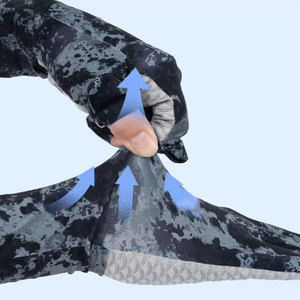 New Design Unisex Fishing <b>Gloves</b> with Non-Slip Hook Loop Closure Polyester Material Custom Brand Logo Design for All Seasons - Product Image 5