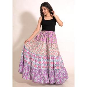 Handmade Cotton Patchwork <b>Skirt</b> Printed <b>Long</b> Maxi <b>Skirt</b> Boho Ethnic Women's Clothing - Product Image 5