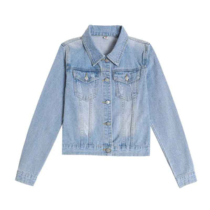 Veste en jean respirante pour femme, services OEM, qualité supérieure, prix abordable, logo personnalisé imprimé, prix raisonnable, service OEM. - Product Image 2