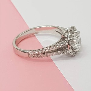 Anillo de Compromiso de Moissanita para Mujer, Joyería Nupcial - Product Image 3