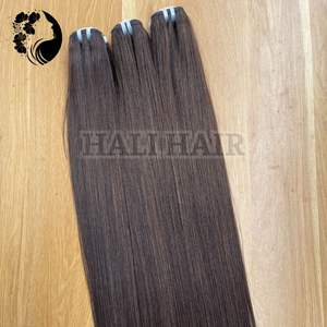 Trama vietnamita 100% Remy Body Wave Extensiones de cabello humano Textura suave Larga duración Colores personalizados Natural Negro Solo dibujado - Product Image 5