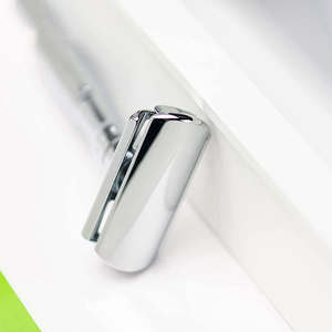 Maquinilla de Afeitar de Seguridad de Lujo con Hoja Única de Acero de Damasco para Hombre, con Mango de Madera y Detalles en Latón - Product Image 4