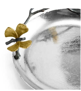 Plateau de service rond en forme de feuille de Ginkgo, plateau décoratif pour table à manger, collations, fruits, décoration de la maison - Product Image 5