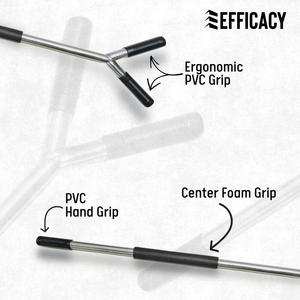 3ft Stainless Steel Dog Handling "Y" <b>Pole</b> with PVC Hand <b>Grip</b> and Sleeves - Product Image 3
