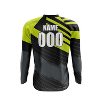 Jersey Motocross Kustom Berkualitas Tinggi, Kaos Lengan Panjang Balap Off-Road, Bernapas, Ukuran Besar, Pakaian Balap Motor