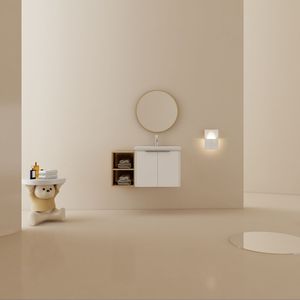 Mueble de Baño de 36 Pulgadas con Cierre Suave, Lavabo y Pequeños Estantes de Almacenamiento BVC07436WHLTK - Product Image 2