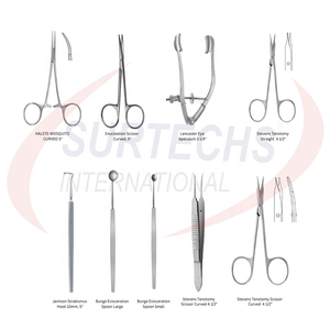 Nuevo juego de enucleación ocular de alta calidad en el juego de instrumentos de microcirugía oftálmica Surtechs alemán - Product Image 1