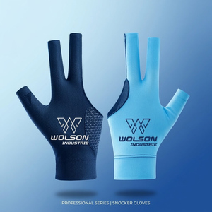 Guantes de Snooker de Tres Dedos Wilson Industry, Antifricción, Poliéster/Lycra, Ajustables, para Jugadores Profesionales y Amateurs, Unisex - Product Image 1