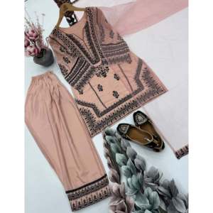 Conjunto de Top, Falda y Dupatta para Mujer, Ideal para Fiestas - Product Image 3