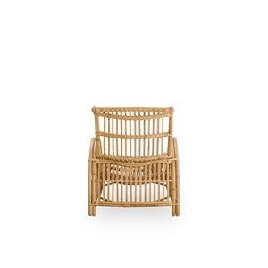 Sillón Moderno de Ratán, Tapizado, con Respaldo Ajustable, Asiento de Mimbre Natural para Sala de Estar - Product Image 6