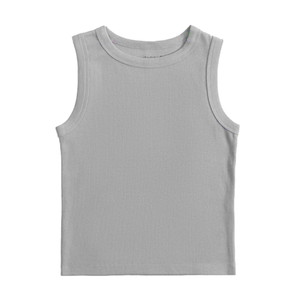 100% débardeur personnalisé en coton biologique court avec logo brodé débardeur souple d'été vêtements décontractés respirants de haute qualité - Product Image 3