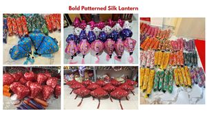 Vietnam Hoi An <b>Lantern</b> Handmade Silk Hanging Light Traditional Home Decor Wholesale - Product Image 5