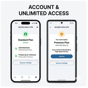 Royalcraft VPN App – Secure Fast Proxy, Private Internet Access, Anonymous Browsing, Unlimited VPN - Product Image 4