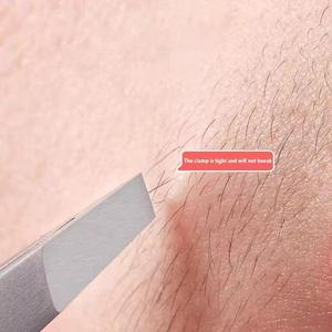 Custom Logo Durable Stainless Steel Eyebrow Tweezers Slanted Tip Beauty <b>Makeup</b> <b>Tool</b> Private Label Supplier - Product Image 5