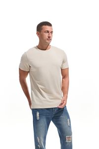 เสื้อยืดผู้ชายแบบเรียบง่าย สไตล์ลำลอง ผ้าคอตตอนผสม 100% คอกลม ใส่สบายสำหรับฤดูร้อน ทรงพอดีตัว แขนสั้น เหมาะสำหรับออกกำลังกายและวิ่ง - Product Image 2