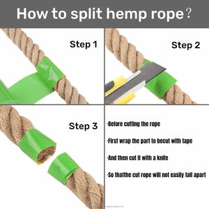 Dây thừng gai tự nhiên dùng cho thủ công & trang trí, làm vườn, cắm trại, trụ cào móng cho mèo, độ dày từ 1/4 inch đến 1-1/2 inch, chiều dài 49ft - Product Image 5