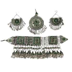 Conjunto de Joyería Afgana Kuchi Hecha a Mano en Diferentes Calidades y Precios, Nuevo Diseño de Conjuntos de Joyería Afgana para Bodas - Product Image 1