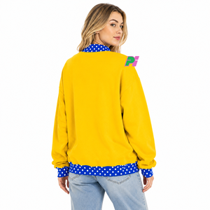 Sudadera Transpirable con Cuello Alto y Estampado de Lunares, con Bordado Personalizado, Hombros Caídos y Corte Holgado - Product Image 2