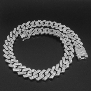 High on Demand Custom Logo Moissanite Diamond Cuban Chain for Jewelry Brands Wholesale Distribution Available for Export Price - Product Image 2