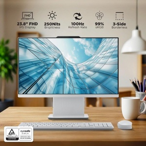 Ideacentre AIO AMD Ryzen 7 7735HS 23.8" FHD IPS All-In-One <b>Desktop</b>(16GB RAM/512GB SSD/Win11/Microsoft 365 Basic - Product Image 2