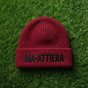 Custom Burgundy Rib Knit Cuffed <b>Beanie</b> Hat Winter Warm <b>Skull</b> Cap With Custom Logo - Product Image 6