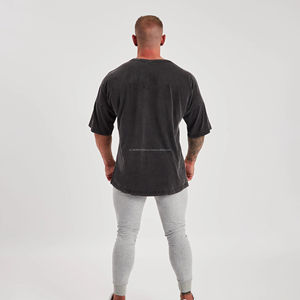 T-shirt homme vintage surdimensionné à épaules tombantes, design personnalisé, t-shirt homme en coton lourd délavé à l'acide - Product Image 5