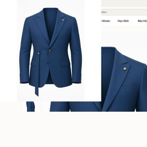 Blazer d'affaires pour homme avec boutons dorés, veste de costume formelle - Product Image 4
