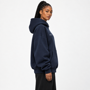 Sweat à capuche pour femme en molleton 100% coton brossé, coupe décontractée, manches longues, écologique, style streetwear d'hiver, OEM - Product Image 5