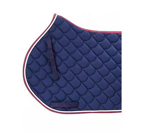 Tapis de selle antidérapant et respirant en gel avec logo personnalisé, style équestre western, coque en coton - Équipement équestre en gros, faible MOQ - Product Image 2
