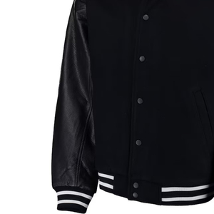 Unisex Plus Size Hooded Reversible <b>Waterproof</b> Streetwear Varsity <b>Jacket</b> 100% Wool Canvas Fabric Customizable OEM Service <b>Winter</b> - Product Image 1