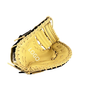 Gant de baseball classique professionnel noir pour droitier, léger, respirant, durable, en cuir, motif uni, pour l'entraînement - Product Image 3