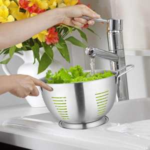 Passoire et passoire en acier inoxydable de qualité supérieure Orion Outil de cuisine essentiel - Product Image 2