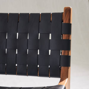 Chaise de bar contemporaine en teck, tabouret de comptoir en bois robuste et durable pour îlot de cuisine, café, bar, fournisseur de meubles OEM - Product Image 5