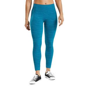 Blue High Elastic Waist Yoga <b>Leggings</b> Moisture Wicking Stretch Workout Tights Solid Lightweight Breathable Quick Dry Plus Size - Product Image 4