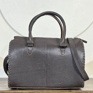 New Premium Hand Tooled Genuine Cowhide Leather Large Speedy Bag Hair-On Cowhide Cactus Pattern High Quality Handmade Duffel Bag - Product Image 6