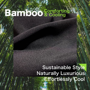 Camiseta unisex de algodón de bambú sostenible de 240gsm personalizable 2024 propiedades de refrigeración y Anti-UV informales inteligentes de moda" - Product Image 2