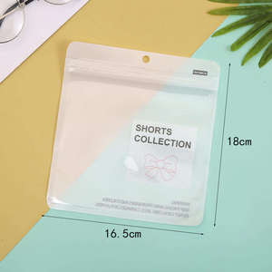 Sacs à fermeture éclair transparents biodégradables imperméables personnalisés en plastique blanc givré pour l'emballage de vêtements, vente en gros du fabricant - Product Image 6