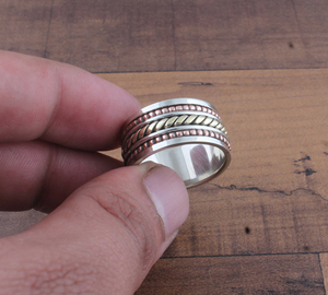 Wholesale 925 Sterling <b>Silver</b> Dotted <b>Ring</b> <b>Plain</b> Beaded Band <b>Ring</b> Stackable <b>Silver</b> Bubble <b>Ring</b> Jewelry Supplier for Women - Product Image 2