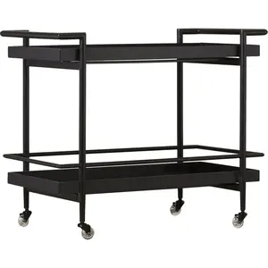 Carrito de Metal Hecho a Mano de Última Tendencia, Elegante Carrito de Bebidas de Metal Hecho a Mano, Plateado, Seguro, de Zaid Exports - Product Image 4